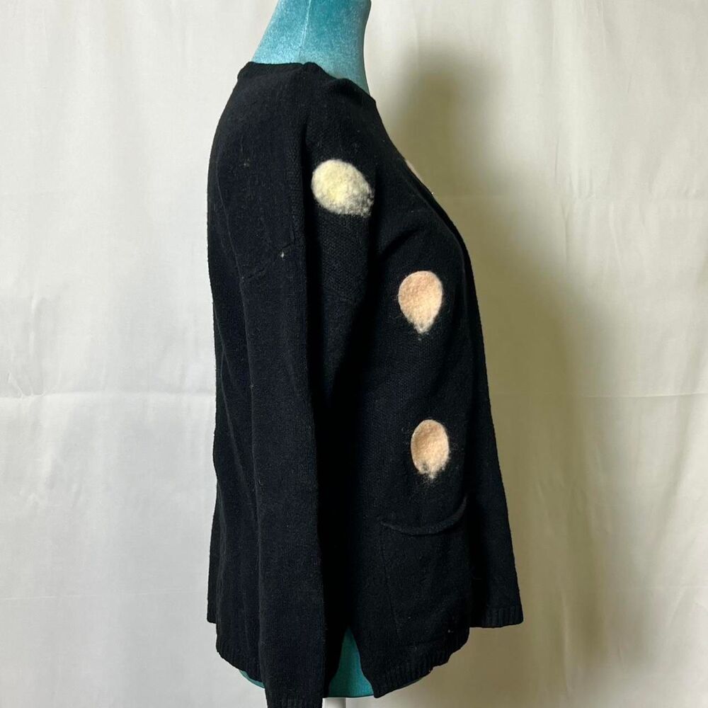 Adorable Avalin fuzzy polka dot statement sweater size Medium‎ - Picture 5 of 8